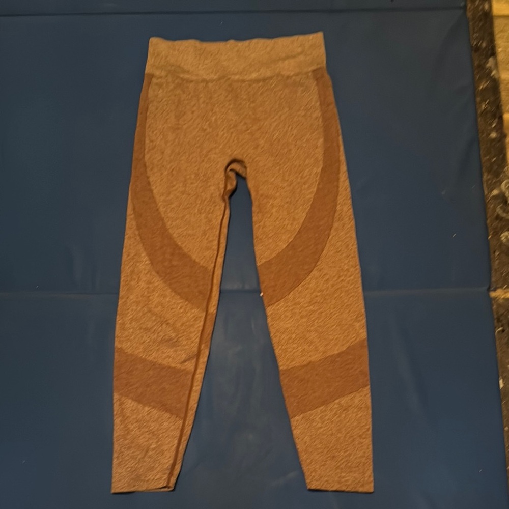 PINK Victoria's Secret Brown Leggings with High Waist and Contoured Panels